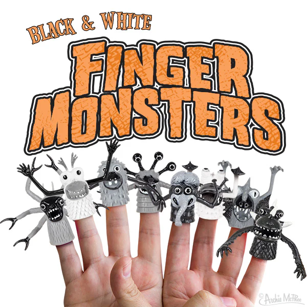 Black and White Finger Monsters - Bulk Box - Image 2
