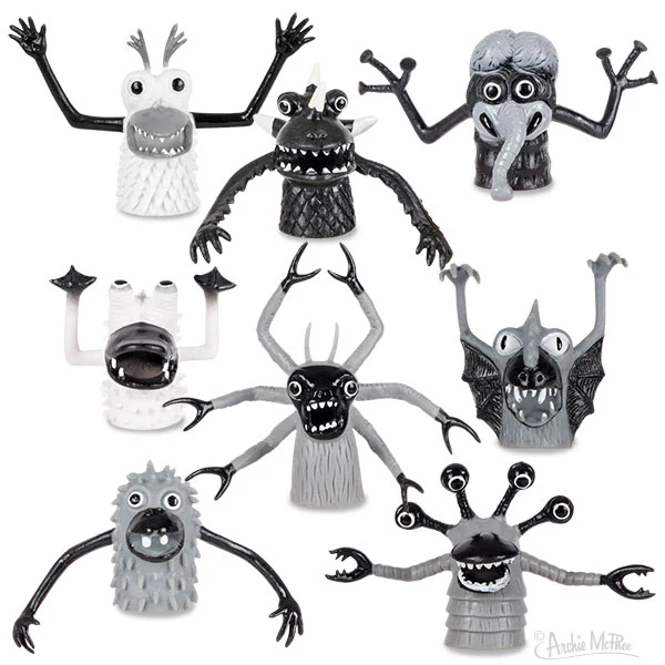 Black and White Finger Monsters - Bulk Box - Image 3