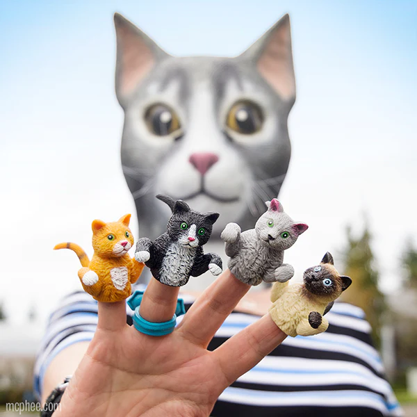 Finger Cats - Finger Puppets - Image 2