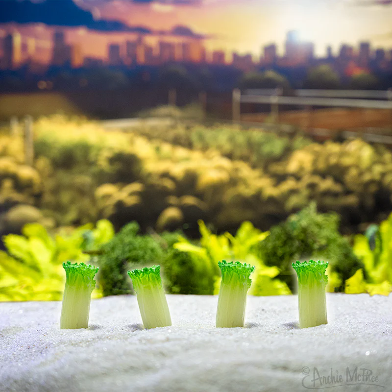 Glow-in-the-Dark Itty Bitty Celery - Bag of 8 - Image 2