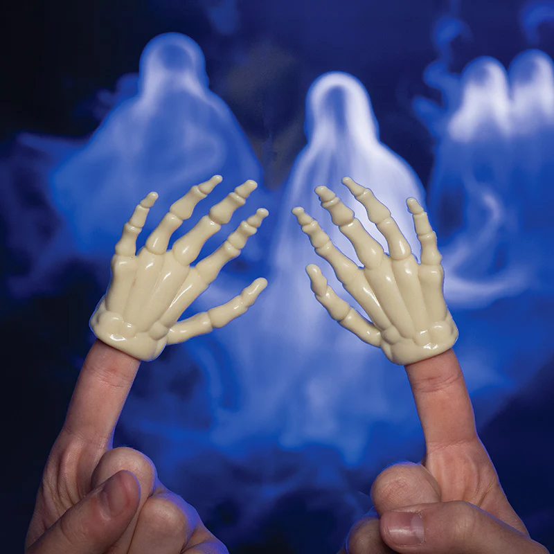 Glow-in-the-Dark Skeleton Finger Hands - Bulk Box - Image 3