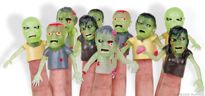 Glow Zombie Finger Puppets - Image 3