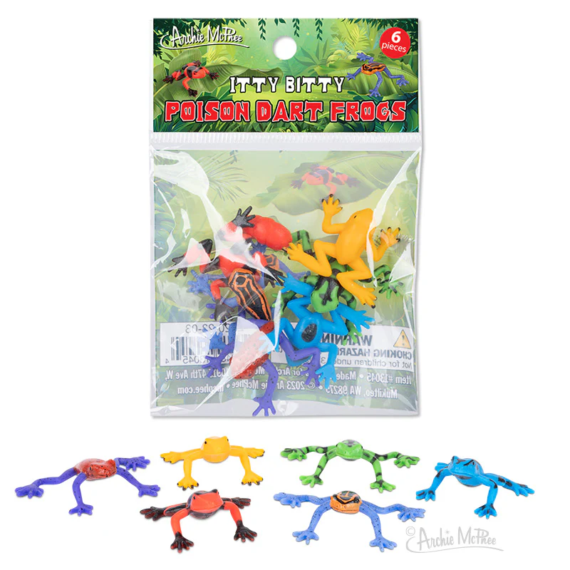 Itty Bitty Poison Dart Frogs - Bag of 6