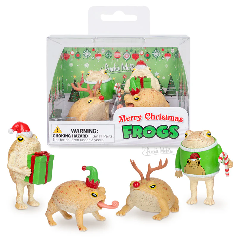 Merry Christmas Frogs