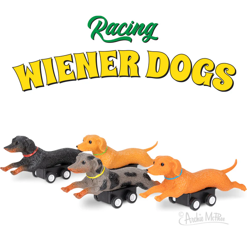 Racing Wiener Dogs - Set of 4