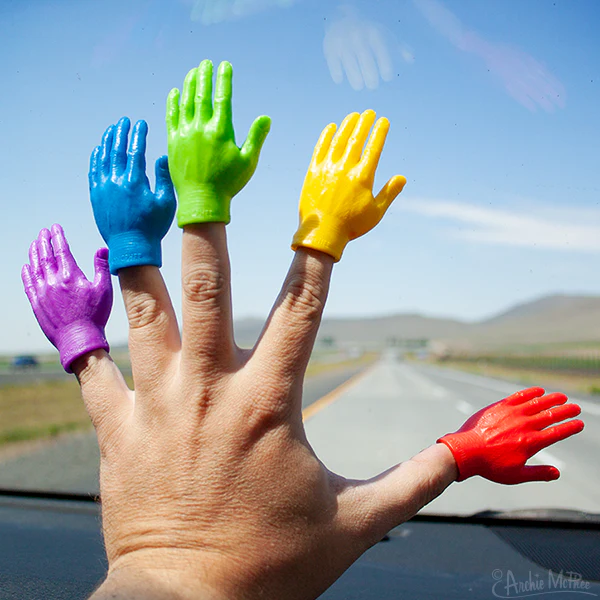 Rainbow Finger Hands - Set of 10 - Image 3