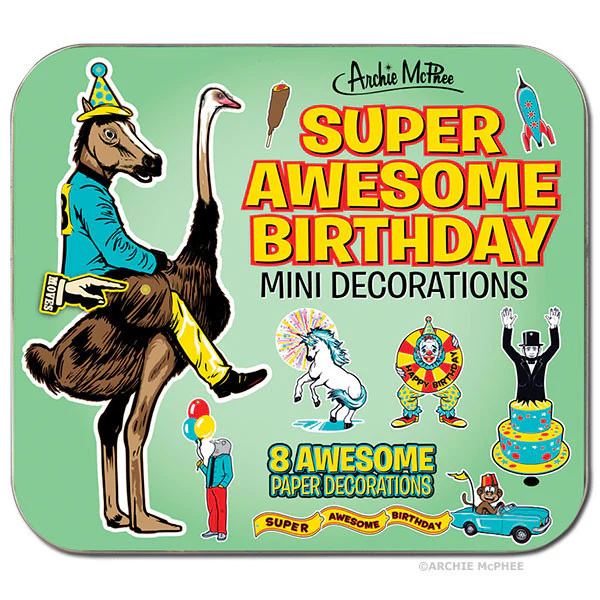 Super Awesome Birthday Mini Decorations - Image 3